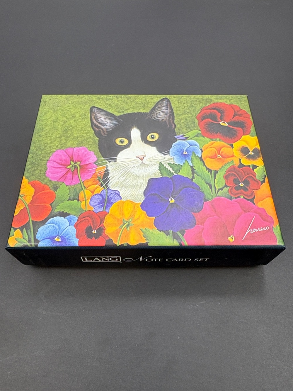LANG American Cat Blank Note Set 2012 Lowell Herrero Artwork